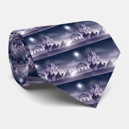 出生のクリスマス場面 ネクタイ (ロール)