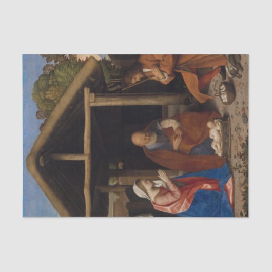 出生のクリブ崇拝の羊飼いのクリスマス 薄葉紙 (正面)