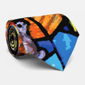 出生のステンドグラスのクリスマス ネクタイ (ロール)