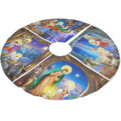 出生の休日のクリスマスツリーのスカート ブラッシュドポリエステルツリースカート (アングル)