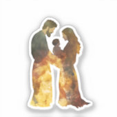 出生の場面、ベビーイエス、マリア、ヨセフ シール (正面)