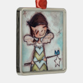 出生の天使-優れたオーナメント メタルオーナメント (右)