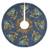 出生の安定したシーンツリースカート ブラッシュドポリエステルツリースカート (正面)