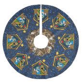 出生の安定したシーンツリースカート ブラッシュドポリエステルツリースカート (正面)