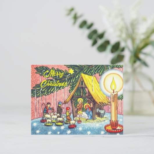 出生の木の下のクリスマスポストカード シーズンポストカード (スタンド正面)