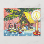 出生の木の下のクリスマスポストカード シーズンポストカード (正面)