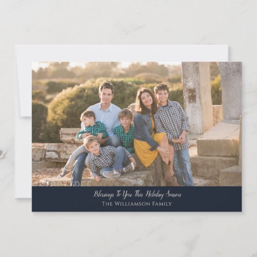 出生の栄光と神の聖降誕祭の写真 シーズンカード (裏面)