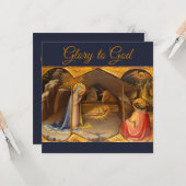 出生の金ゴールドのシーン神への栄光 カード (正面/裏面インサイチュ)