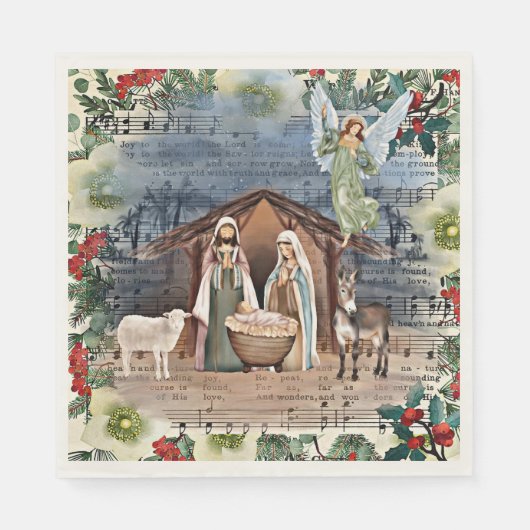 出生の風景、世界への喜び スタンダードランチョンナプキン (正面)