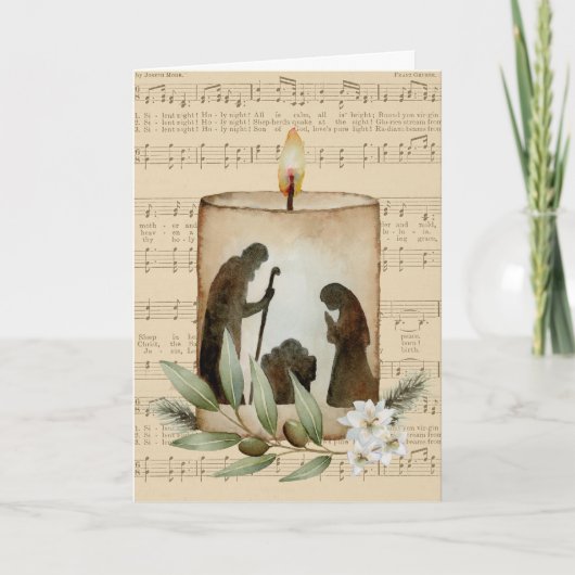 出生ろうそく折りクリスマスカード シーズンカード (正面)