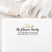 出生をテーマにしたクリスマス差出人住所ラベル ラベル (インサイチュ)