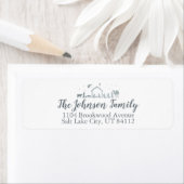 出生をテーマにしたクリスマス差出人住所ラベル ラベル (インサイチュ)