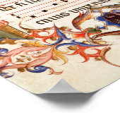 出生を描いた歴史的イニシャル「P」 ポスター (角)