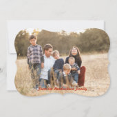 出生アンダーザクリスマスツリーフォトカード (裏面)