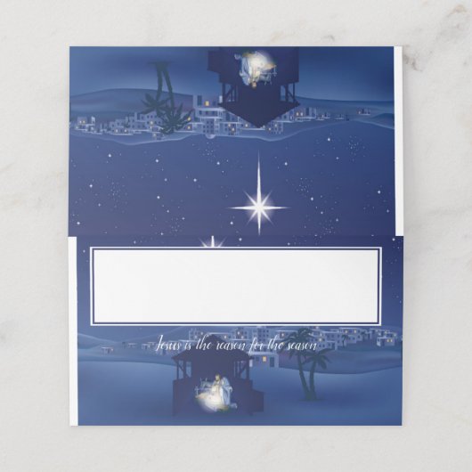 出生イエスが理由はがき プレイスカード (外部開封)