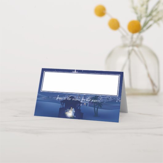 出生イエスが理由はがき プレイスカード (正面)