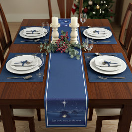 出生イエスが理由テーブルランナー ショートテーブルランナー