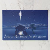 出生イエスが理由紙ランチョンマット ペーパーパッド (正面)