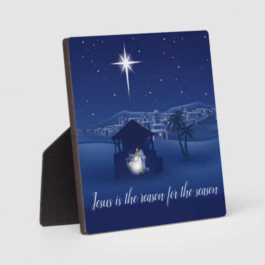 出生イエスが理由 フォトプラーク (正面)