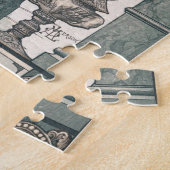 出生イエス誕生エンジェルヴィンテージクリスマス ジグソーパズル (側面)