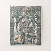 出生イエス誕生エンジェルヴィンテージクリスマス ジグソーパズル (縦)