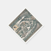 出生イエス誕生エンジェルヴィンテージクリスマス スタンダードカクテルナプキン (角)