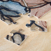 出生イエス誕生ヴィンテージクリスマス ジグソーパズル (側面)