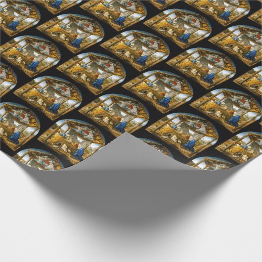 出生イエズスのシーン誕生Botticelli C 1473 ラッピングペーパー (角)