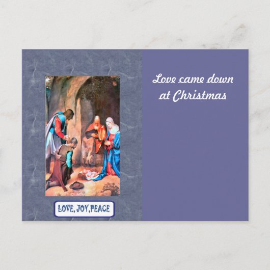 出生インベツレヘム シーズンポストカード (正面)