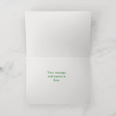 出生エレガントシーズンのクリスマスの挨拶 箔シーズンカード (内側レイダウン)