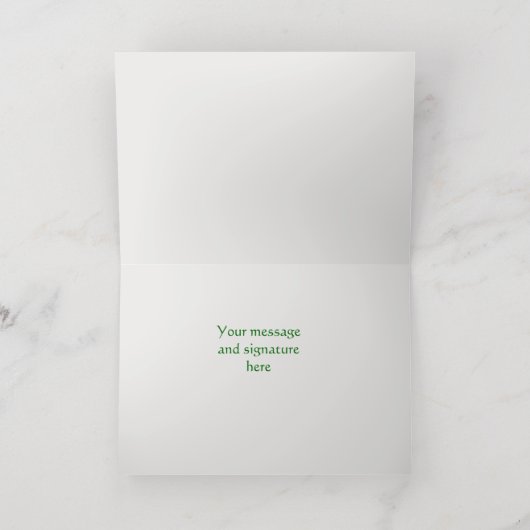 出生エレガントシーズンのクリスマスの挨拶 箔シーズンカード (内側レイダウン)