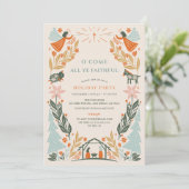 出生エンジェルス宗教的クリスマスホリデーパーティー 招待状 (スタンド正面)