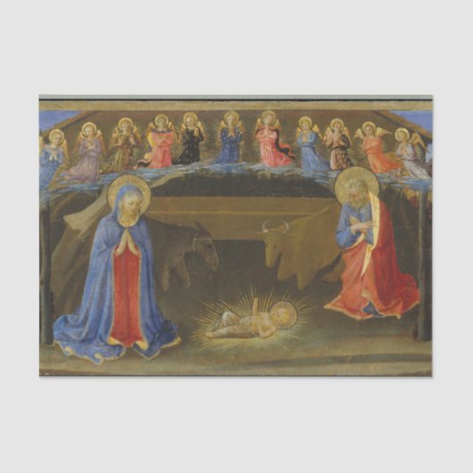 出生エンジェルズマザーメアリーベビーイエズクリスマス 薄葉紙 (正面)