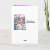 出生オールドアイリッシュ賛美クリスマス シーズンカード (裏面)