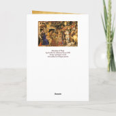 出生オールドアイリッシュ賛美クリスマス シーズンカード (裏面)