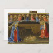 出生オールド絵を描ズエンジェルズメリーイエズクリスマス シーズンポストカード (正面/裏面)