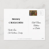 出生オールド絵を描ズエンジェルズメリーイエズクリスマス シーズンポストカード (裏面)