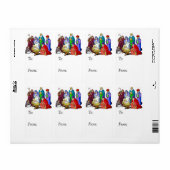 出生カラフルギフトラベル ラベル (フルシート)