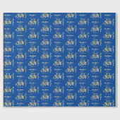 出生クリスチャンクリスマスB金ゴールドピースジョーラブ ラッピングペーパー (フラット)