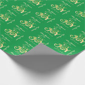 出生クリスチャンクリスマスG金ゴールド平和ジョイラブ ラッピングペーパー (角)