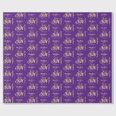 出生クリスチャンクリスマスP金ゴールド平和ジョイラブ ラッピングペーパー (フラット)