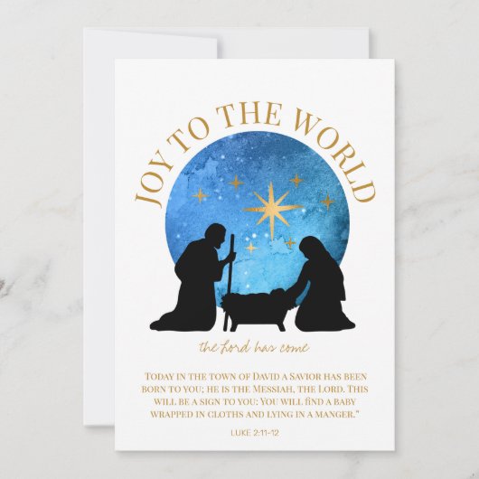 出生クリスチャン聖なる書物、 経典クリスマス シーズンカード (正面)