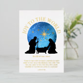 出生クリスチャン聖なる書物、 経典クリスマス 箔シーズンカード (立ち正面)