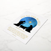 出生クリスチャン聖なる書物、 経典クリスマス 箔シーズンカード (回転した状態)