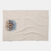 出生クリスマスウォーターカラーイエス キッチンタオル (横)