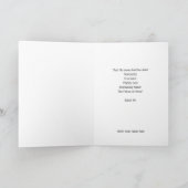 出生クリスマスウォーターカラープリント カード (内部)