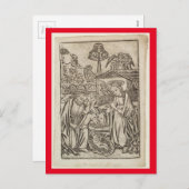 出生クリスマスカードのルネッサンスプリント シーズンポストカード (正面/裏面)