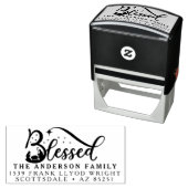 出生クリスマスカードカスタマイズ差出人住所 セルフインキングスタンプ (インサイチュ)