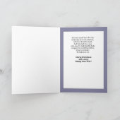 出生クリスマスカード付きスノーウィー・エグレット シーズンカード (内部)