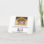 出生クリスマスカード印刷可能 カード (裏面)